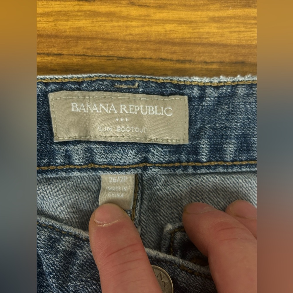 Womens Banana Republic Slim Bootcut Jeans. Size 26 - Picture 4 of 5